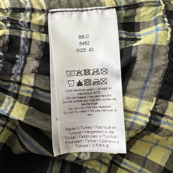 GANNI seersucker checked blouse - Picture 3 of 4